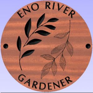 ENO RIVER GARDENER sign